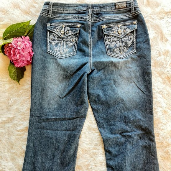 Earl Jean blue denim wide leg Size 10 - Picture 4 of 10